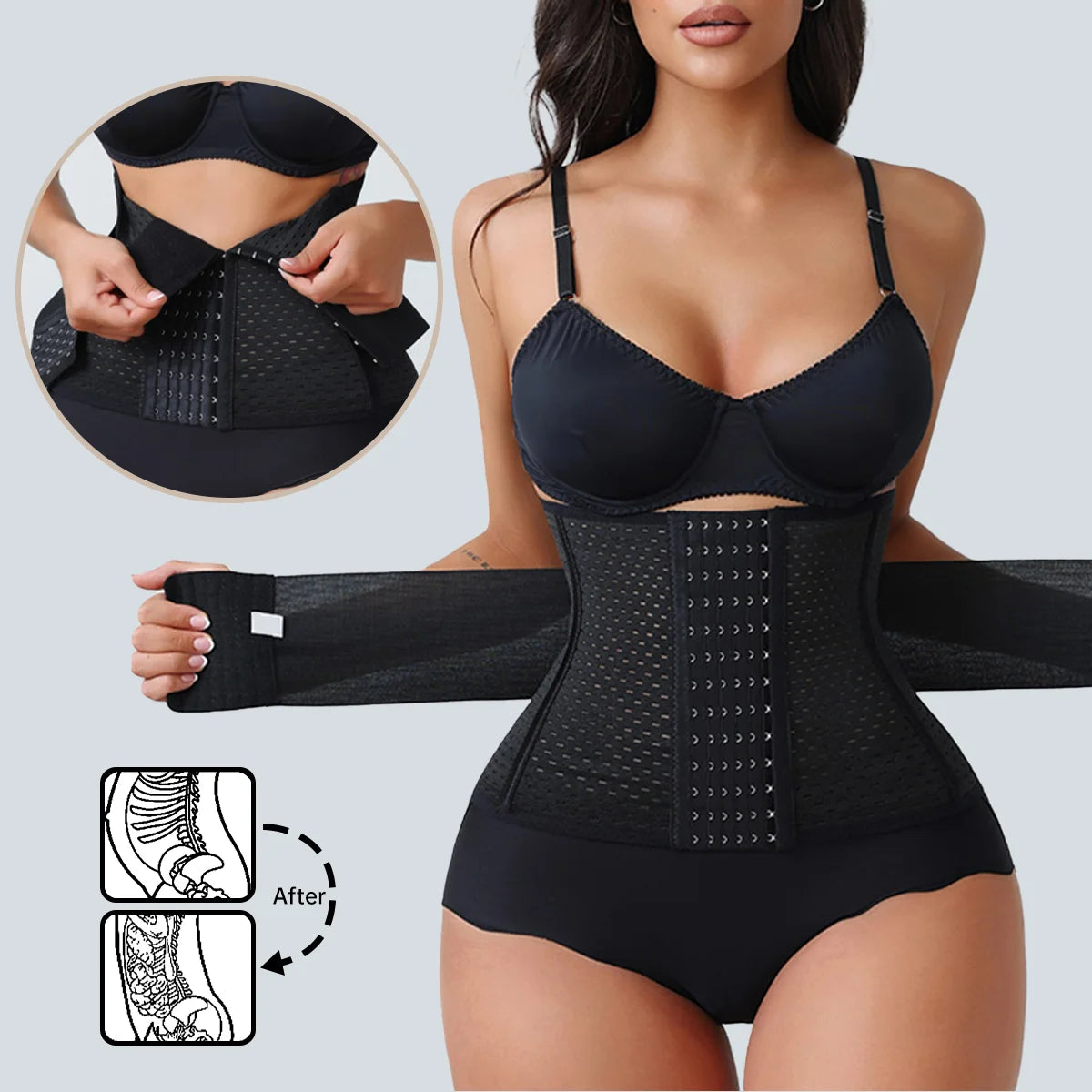 Dual-Belt Neoprene Waist Trainer