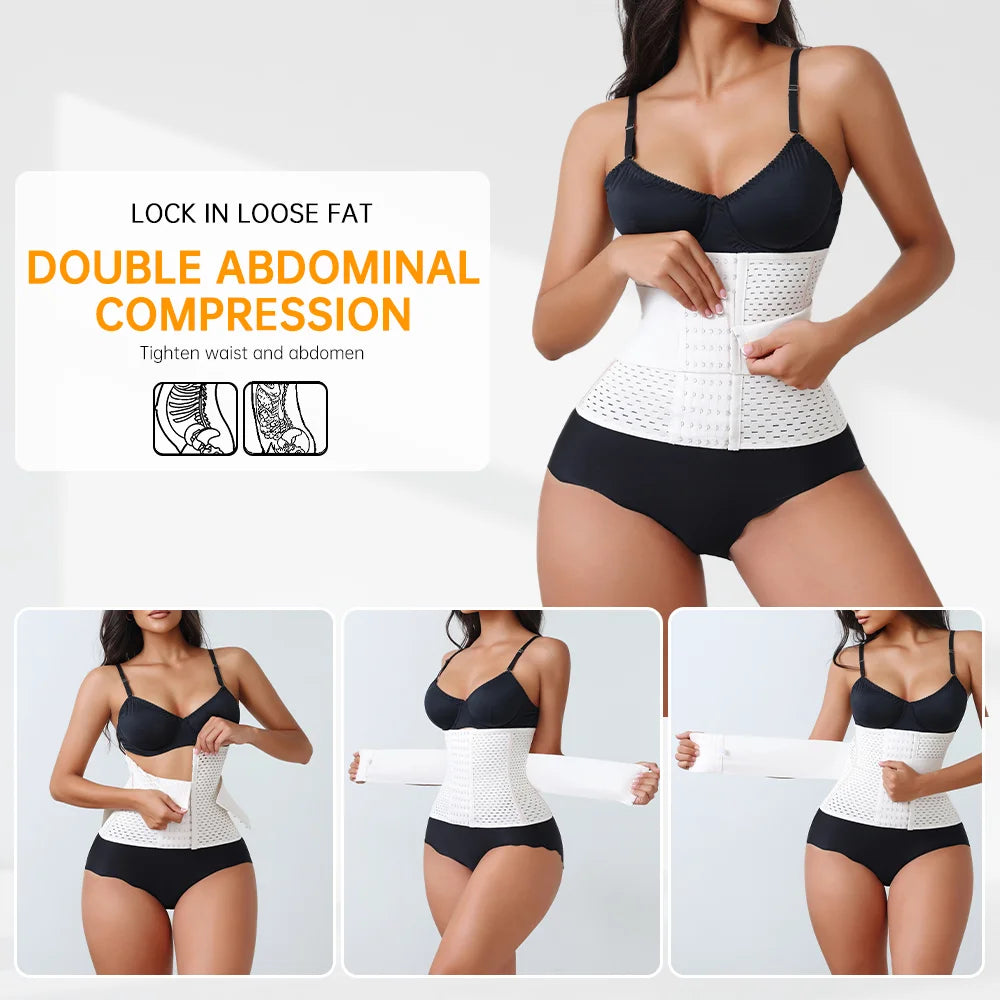 Dual-Belt Neoprene Waist Trainer