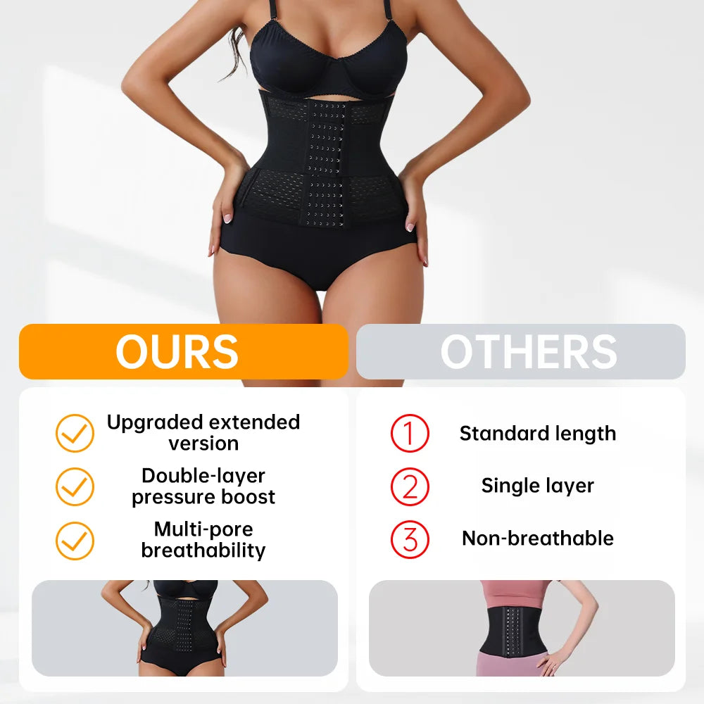 Dual-Belt Neoprene Waist Trainer